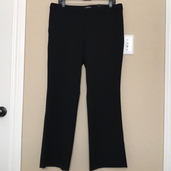 Express Pants - New Blk Express Columnist Low-rise slim-flare pant